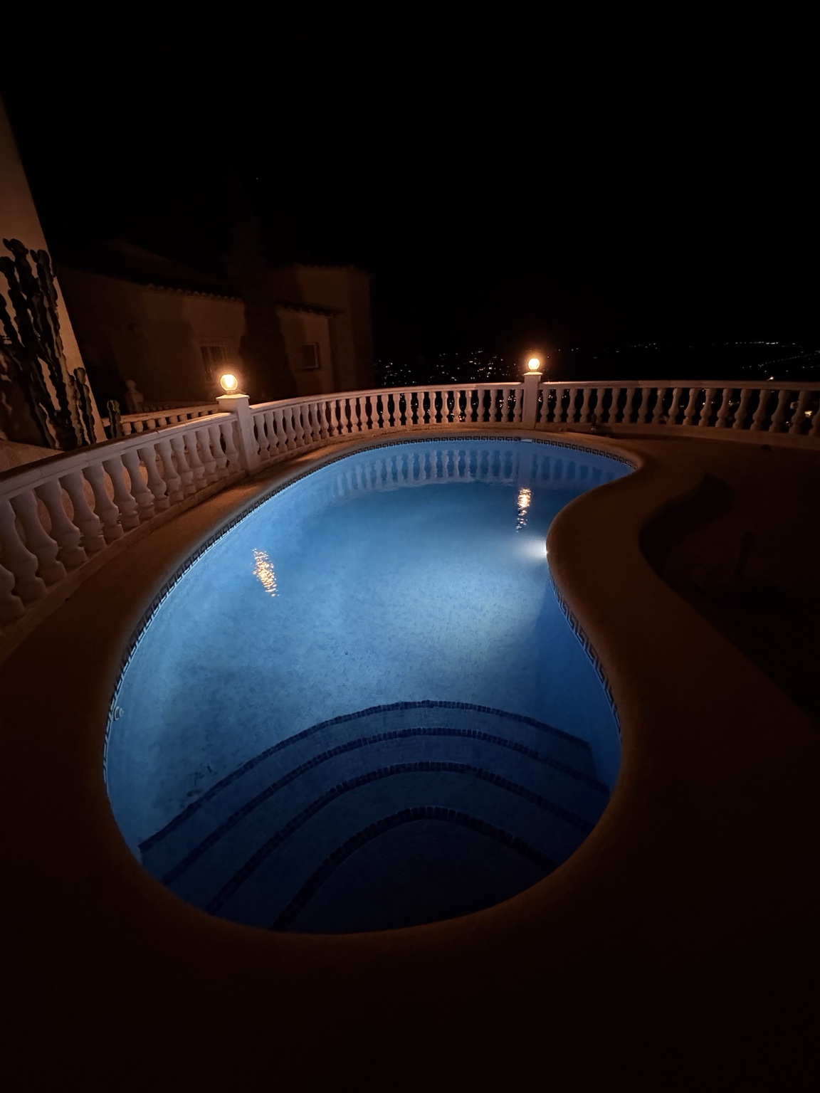 Casa Vista del Sol – Pool bei Nacht