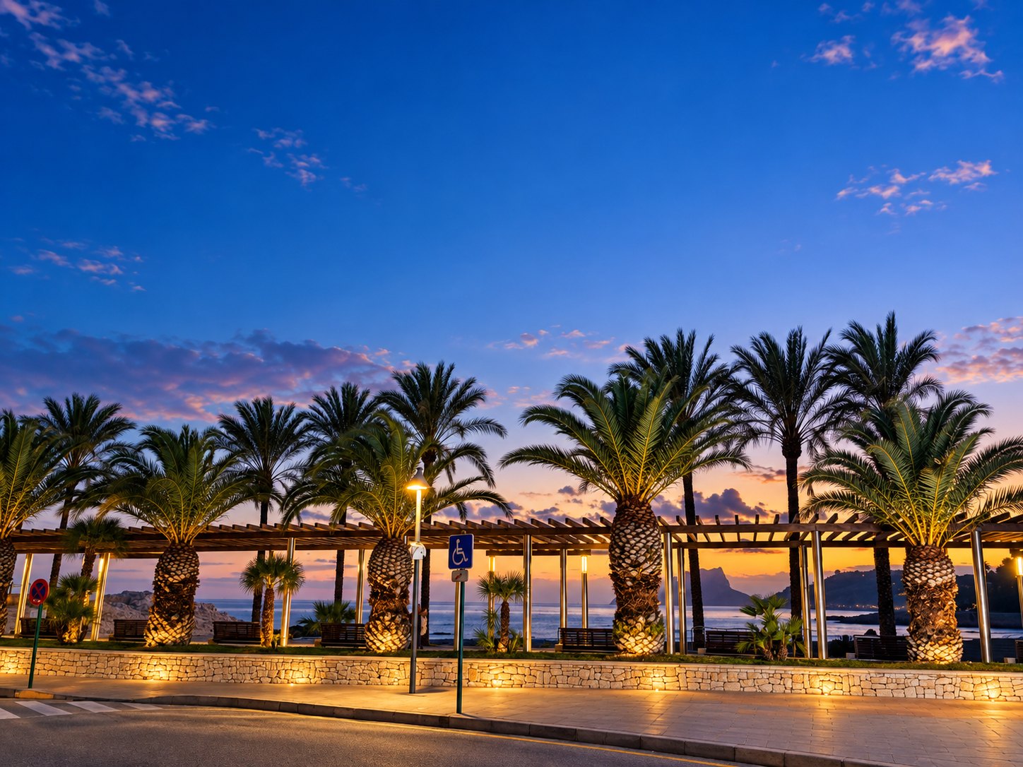 Promenade im Abendlicht